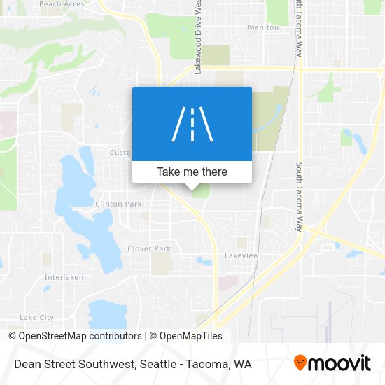 Mapa de Dean Street Southwest