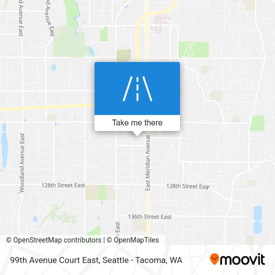Mapa de 99th Avenue Court East