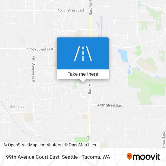 Mapa de 99th Avenue Court East