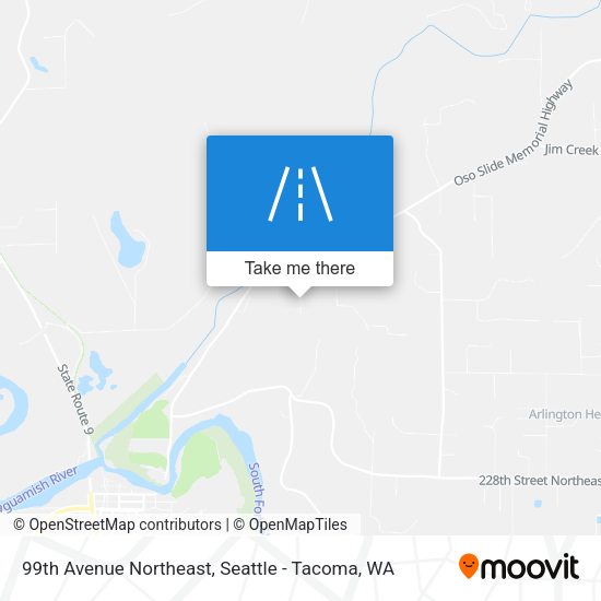 99th Avenue Northeast map