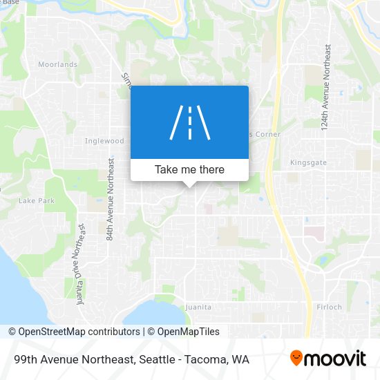 99th Avenue Northeast map
