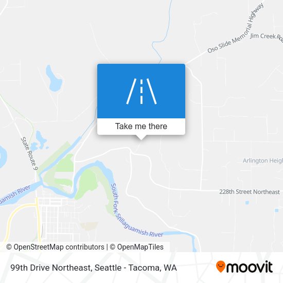 99th Drive Northeast map