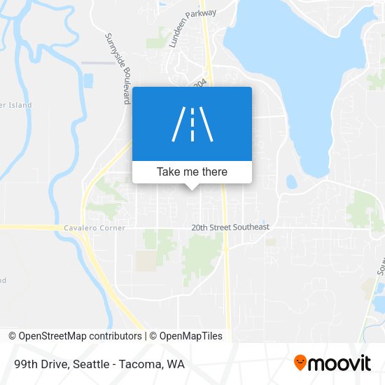 99th Drive map