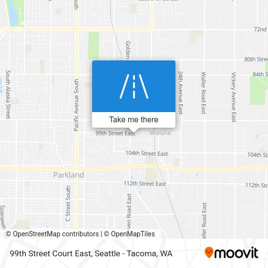 Mapa de 99th Street Court East