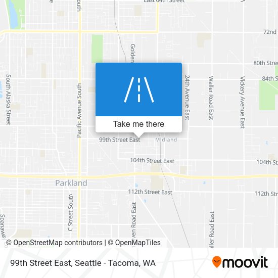 99th Street East map