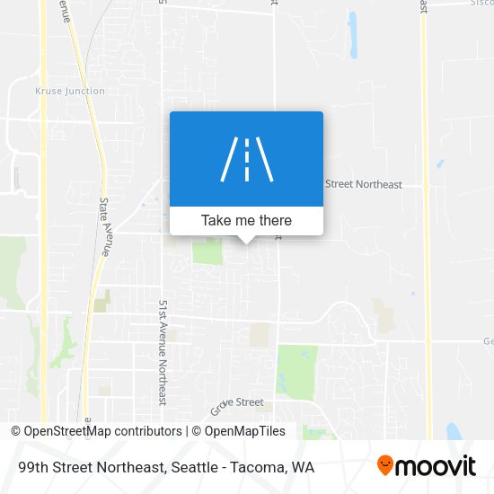 99th Street Northeast map