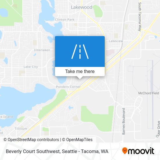 Beverly Court Southwest map
