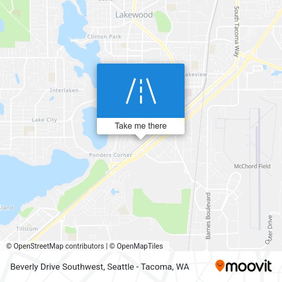 Mapa de Beverly Drive Southwest