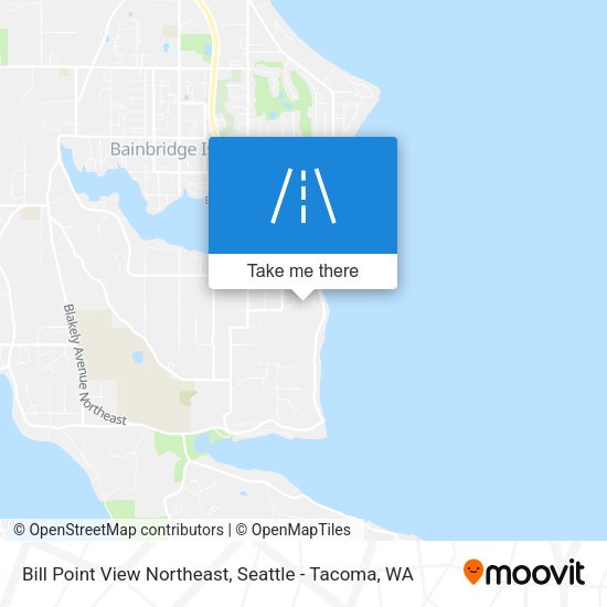 Bill Point View Northeast map