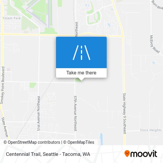 Centennial Trail map