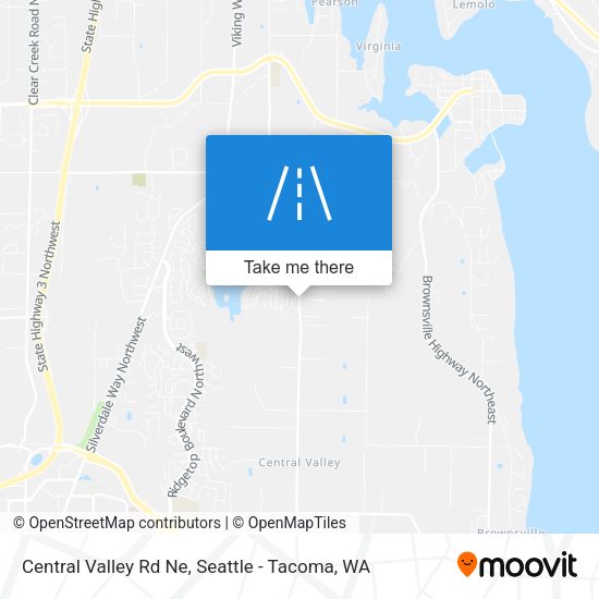 Mapa de Central Valley Rd Ne