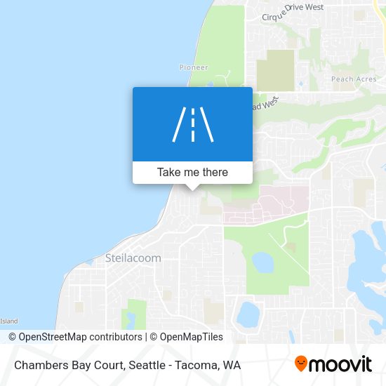Chambers Bay Court map