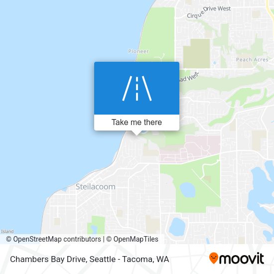 Chambers Bay Drive map