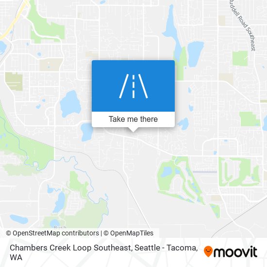 Chambers Creek Loop Southeast map