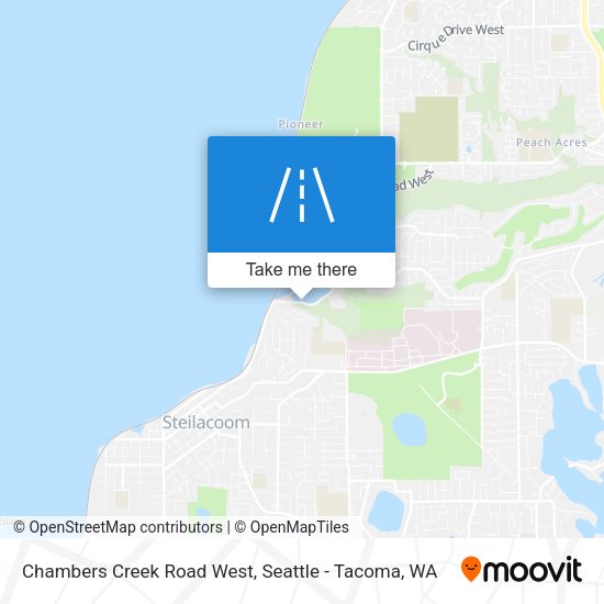 Chambers Creek Road West map
