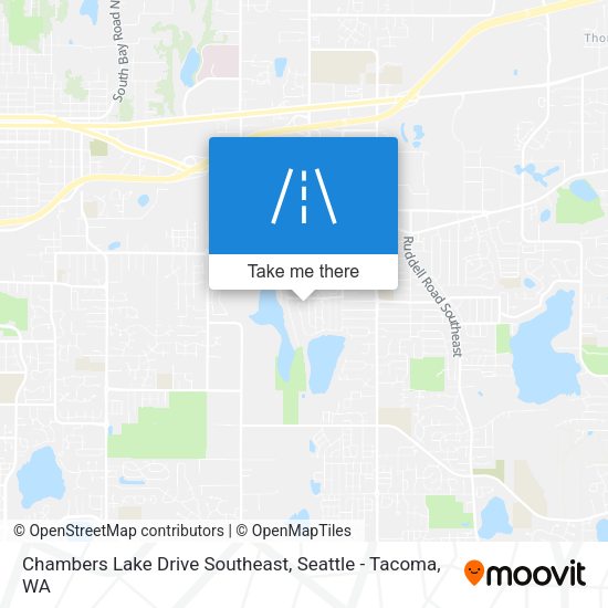 Mapa de Chambers Lake Drive Southeast