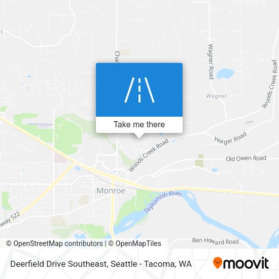 Deerfield Drive Southeast map
