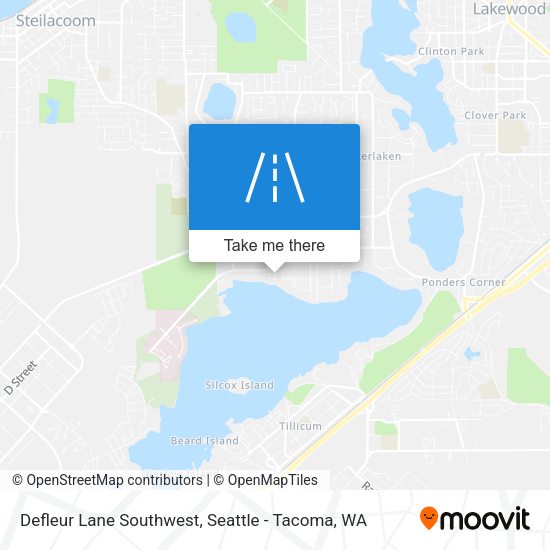 Defleur Lane Southwest map