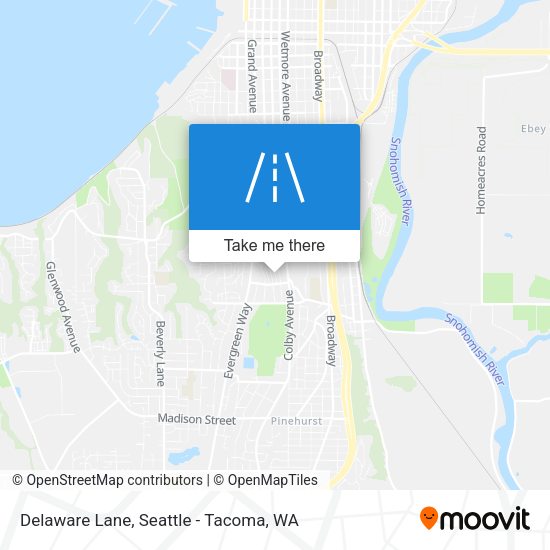 Delaware Lane map