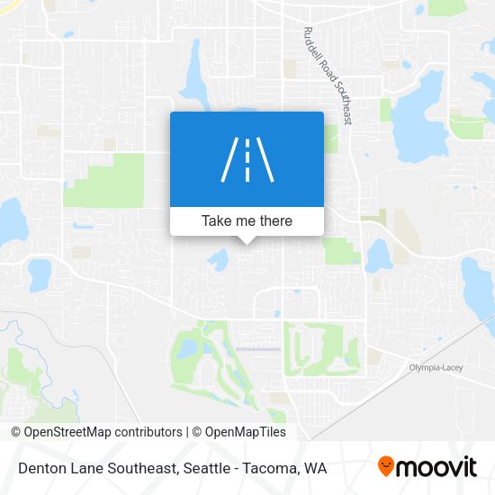 Denton Lane Southeast map