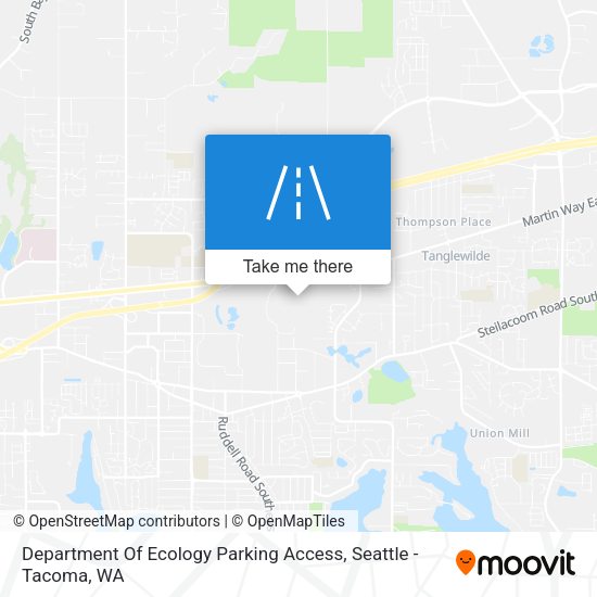 Department Of Ecology Parking Access map
