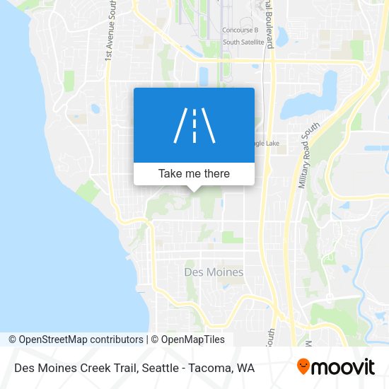 Mapa de Des Moines Creek Trail