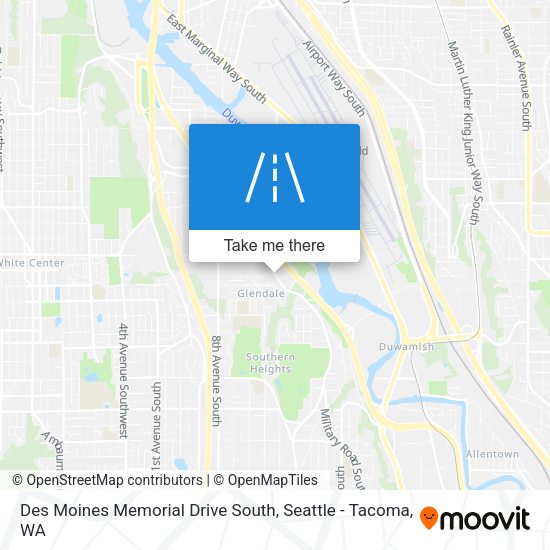 Mapa de Des Moines Memorial Drive South