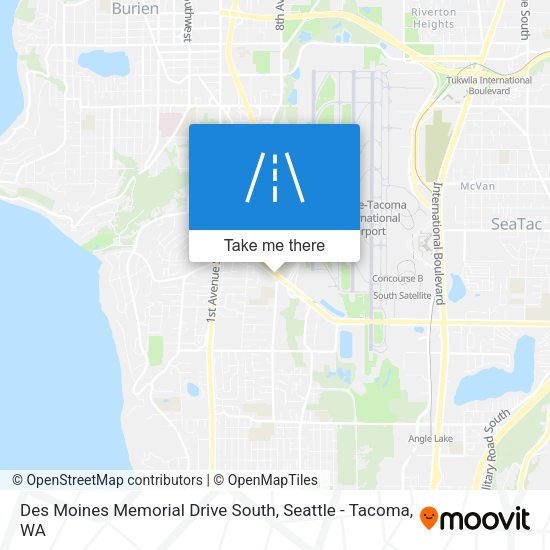 Mapa de Des Moines Memorial Drive South