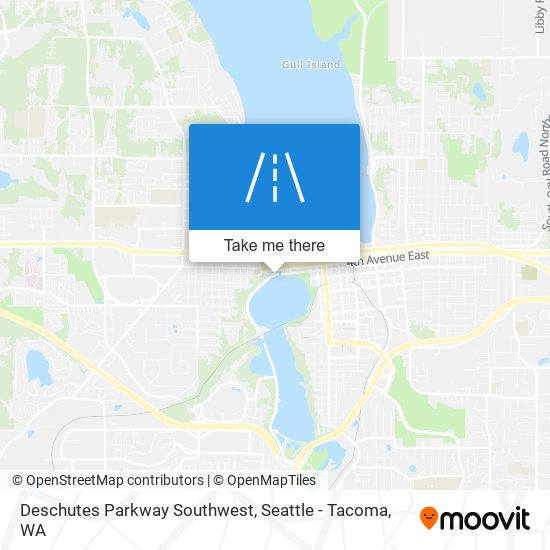 Mapa de Deschutes Parkway Southwest