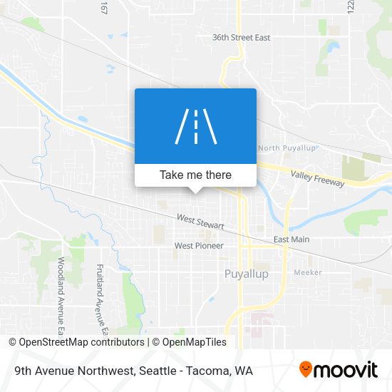 9th Avenue Northwest map
