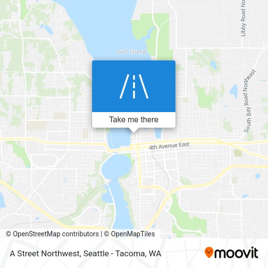 Mapa de A Street Northwest