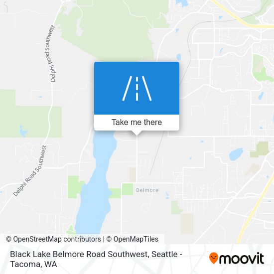 Black Lake Belmore Road Southwest map