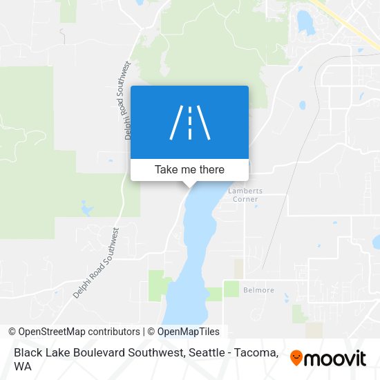 Mapa de Black Lake Boulevard Southwest