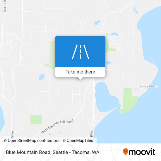 Blue Mountain Road map