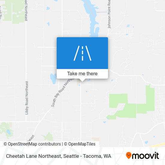 Cheetah Lane Northeast map