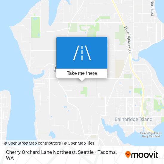 Cherry Orchard Lane Northeast map