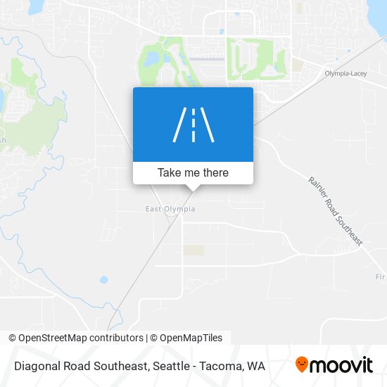 Diagonal Road Southeast map