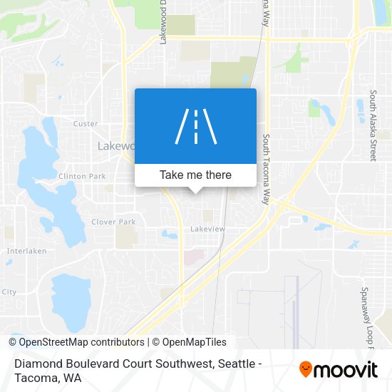 Diamond Boulevard Court Southwest map