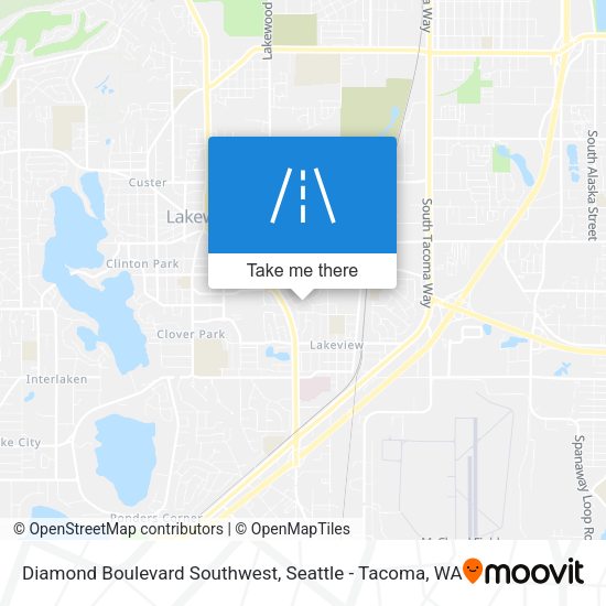 Diamond Boulevard Southwest map