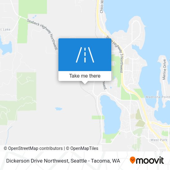 Dickerson Drive Northwest map