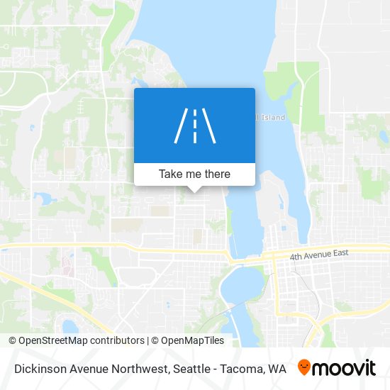 Dickinson Avenue Northwest map