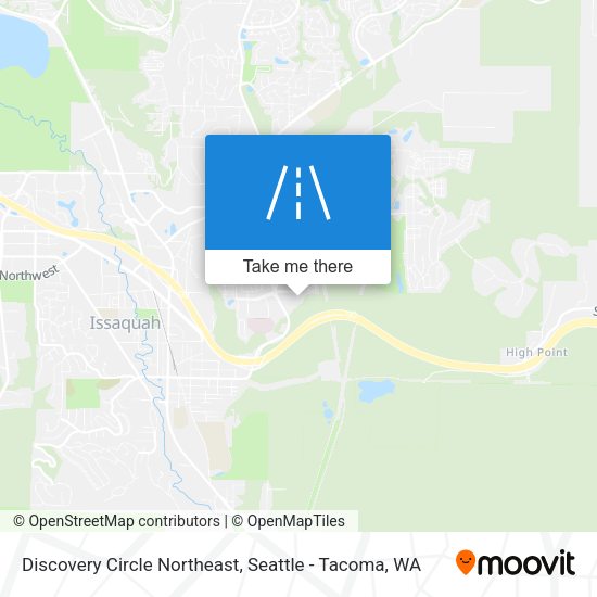 Discovery Circle Northeast map