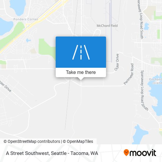 A Street Southwest map