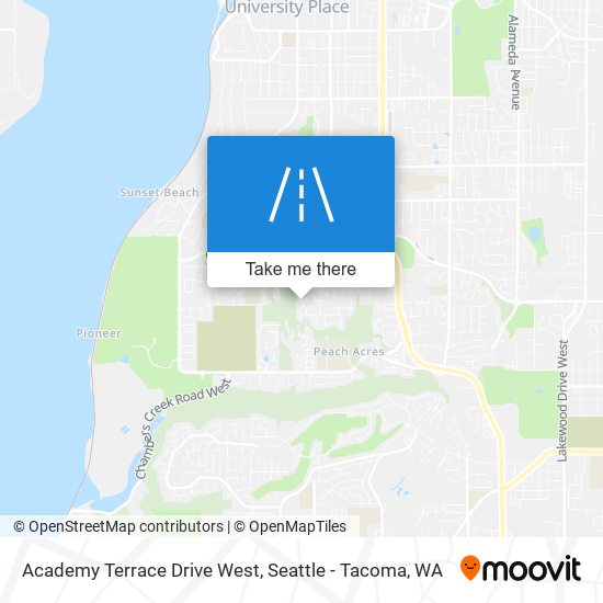 Academy Terrace Drive West map