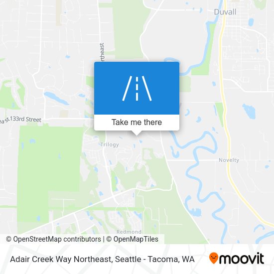 Adair Creek Way Northeast map