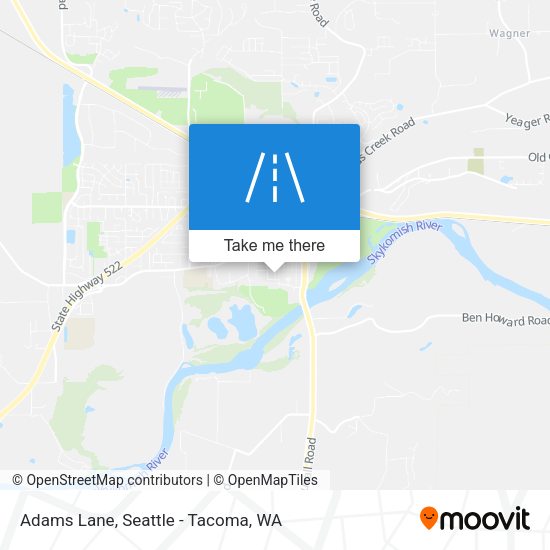 Adams Lane map