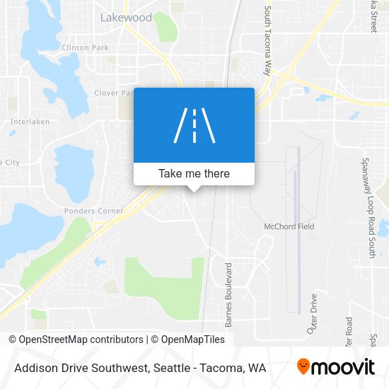 Addison Drive Southwest map