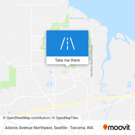 Adonis Avenue Northeast map