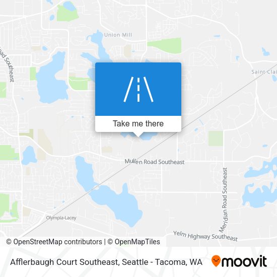 Afflerbaugh Court Southeast map