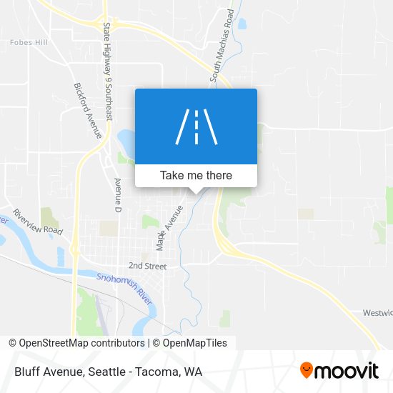 Bluff Avenue map